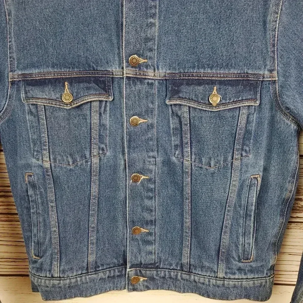 Wrangler Hero Men's Small Vintage Denim Jean Trucker Jacket
